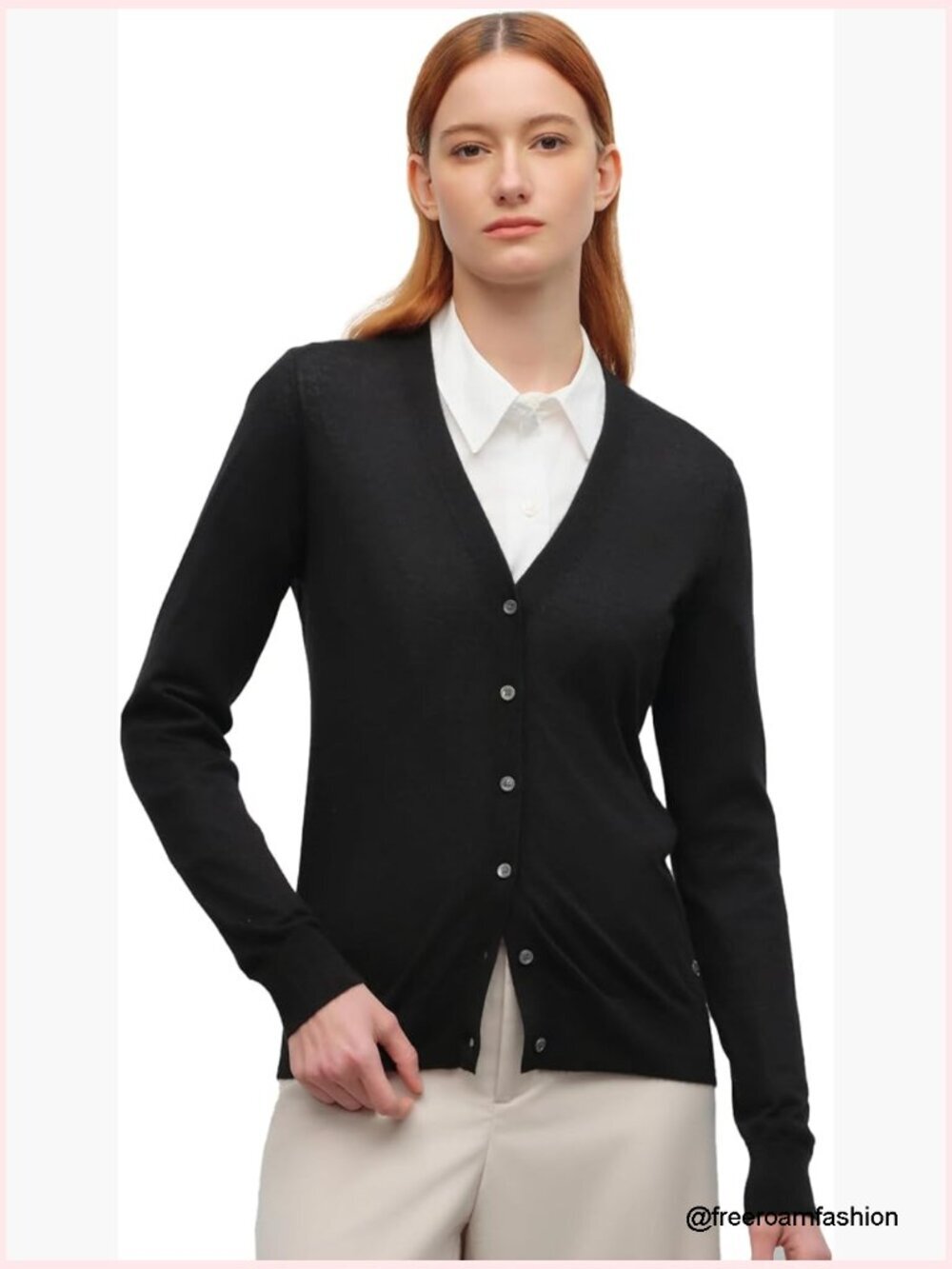V-Neck Ribbed Knit Long Sleeve Cardigan, 70% Cashmere 30% Silk Lightweight